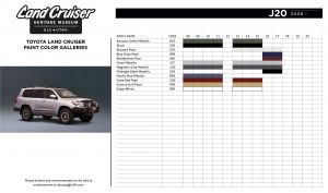 Land Cruiser Paint Color Charts  v2 20200423  Page 7